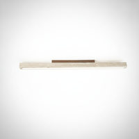 Modern Organic Travertine Column Flush Mount Ceiling Light