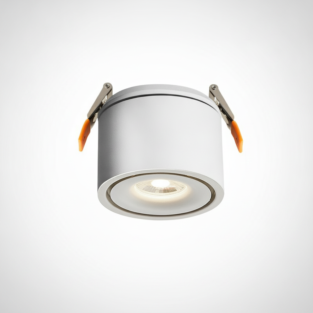 Recessed LED Downlight Modern Industrial Aluminum Acrylic Ember