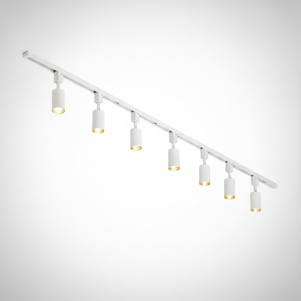 Track Light Cylinder Metal Aluminum Integrated LED