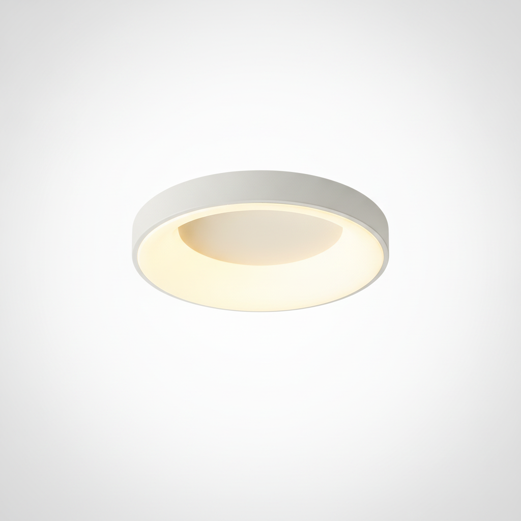 Flush Mount Ceiling Light Contemporary Metal Acrylic, Integrated LED