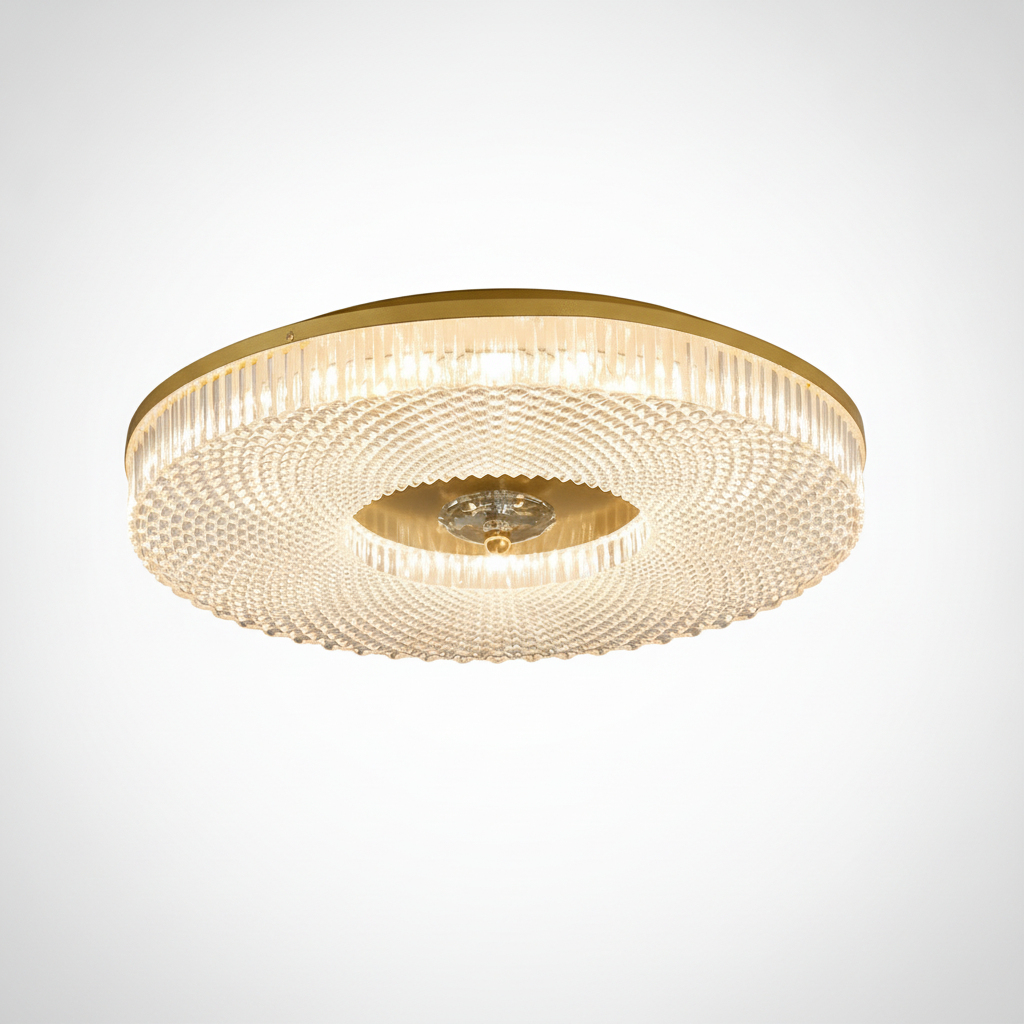 Flush Mount Ceiling Light Metal, Integrated LED, Living Room Bedroom