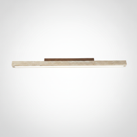 Modern Organic Travertine Column Flush Mount Ceiling Light