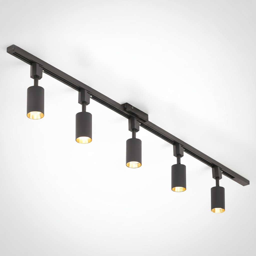Track Light Cylinder Metal Aluminum Integrated LED