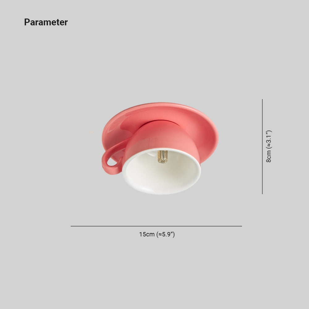 Plafonnier Tasse en Céramique Original