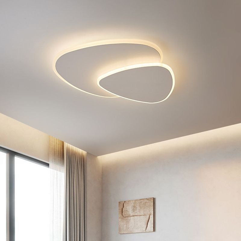 Plafonnier LED Triangle Moderne Blanc