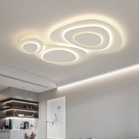 Plafonnier LED Nuage en Métal Blanc
