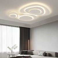 Plafonnier LED Nuage en Métal Blanc
