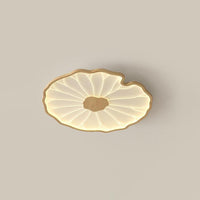 Plafonnier Feuille de Lotus en Bois