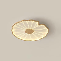 Plafonnier Feuille de Lotus en Bois