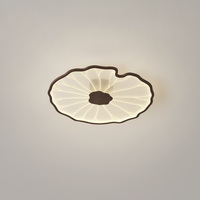 Plafonnier Feuille de Lotus en Bois