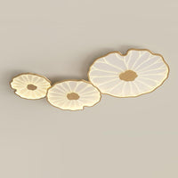 Plafonnier Feuille de Lotus en Bois