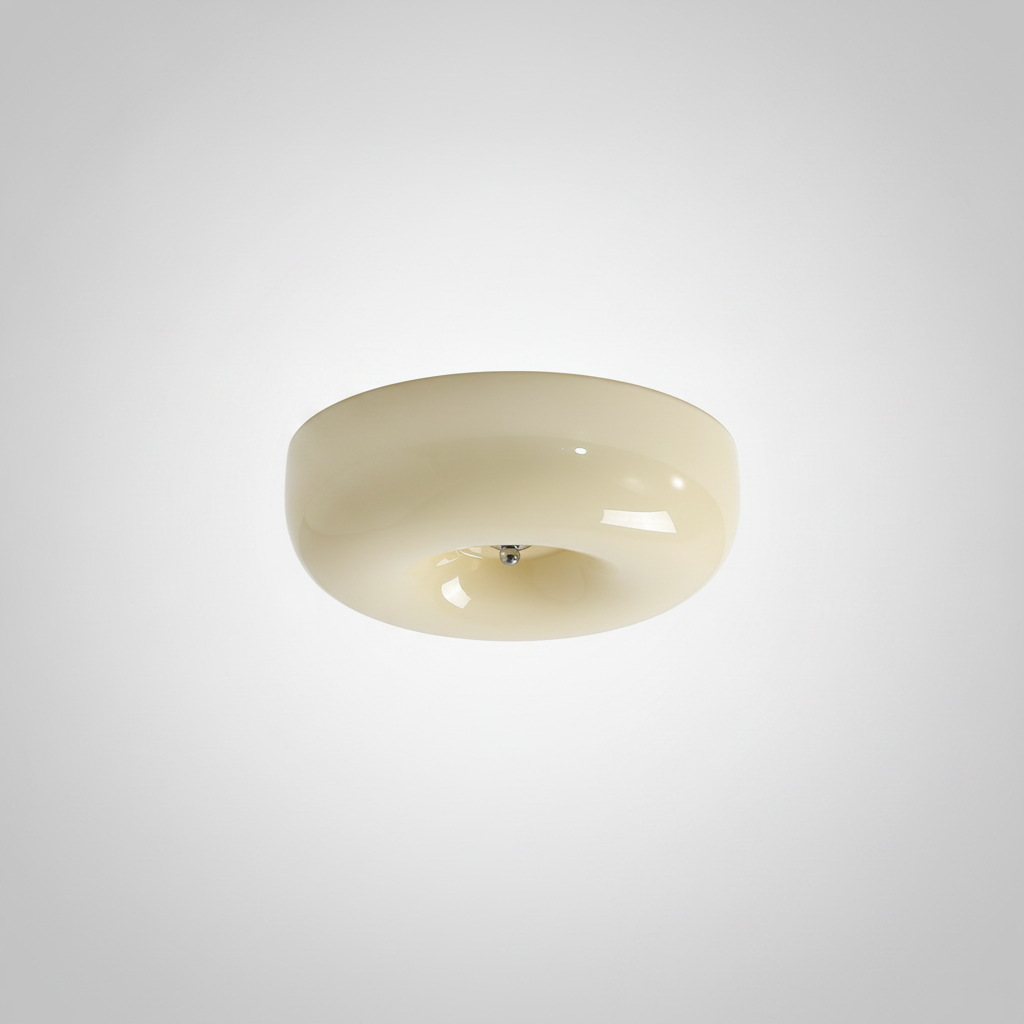 Plafonnier Spirale en Verre Soufflé