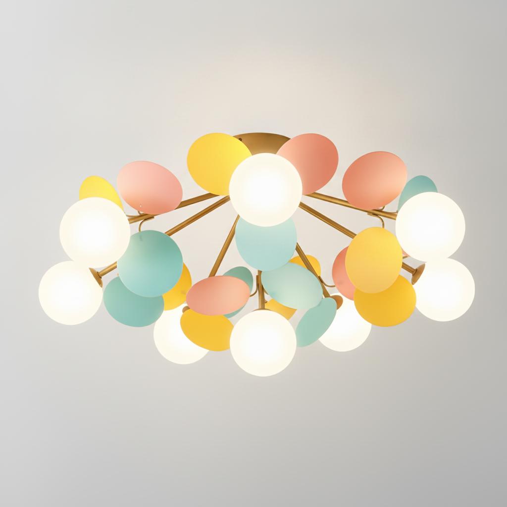 Plafonnier Rond Macaron Ludique