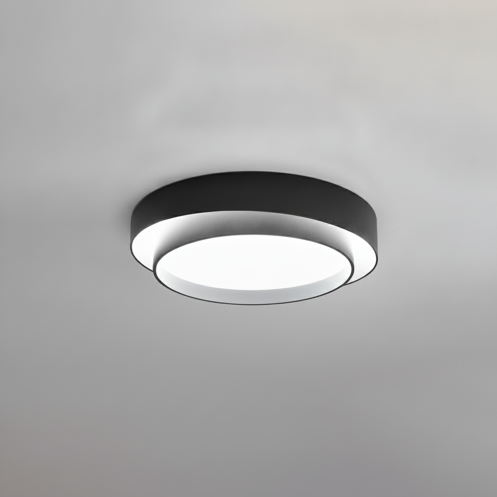 Plafonnier Cylindre Double Couche Moderne