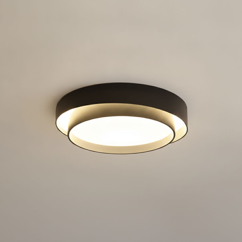 Plafonnier Cylindre Double Couche Moderne