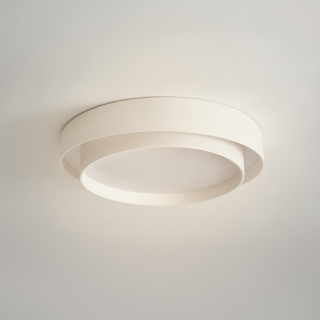 Plafonnier Cylindre Double Couche Moderne