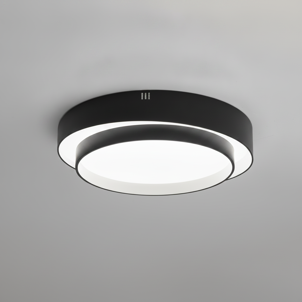 Plafonnier Cylindre Double Couche Moderne