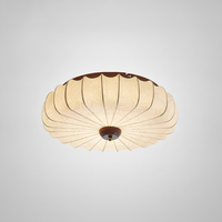 Plafonnier en Tissu Plissé Forme Lotus