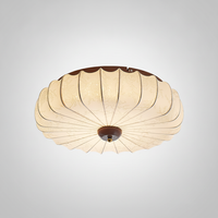 Plafonnier en Tissu Plissé Forme Lotus