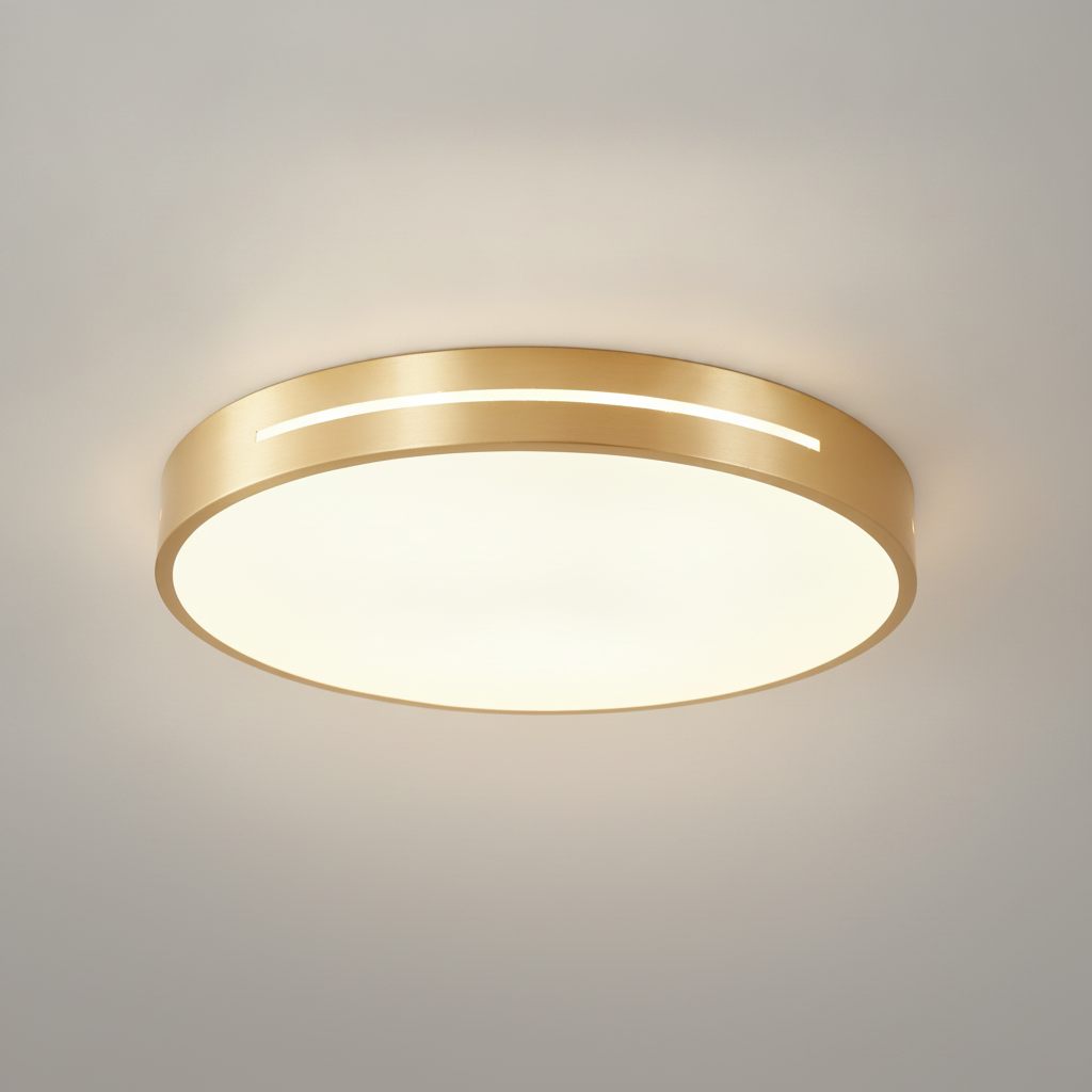 Plafonnier en Laiton Moderne Minimaliste