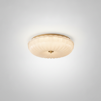Plafonnier LED en Verre Ondulé