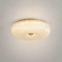 Plafonnier LED en Verre Ondulé