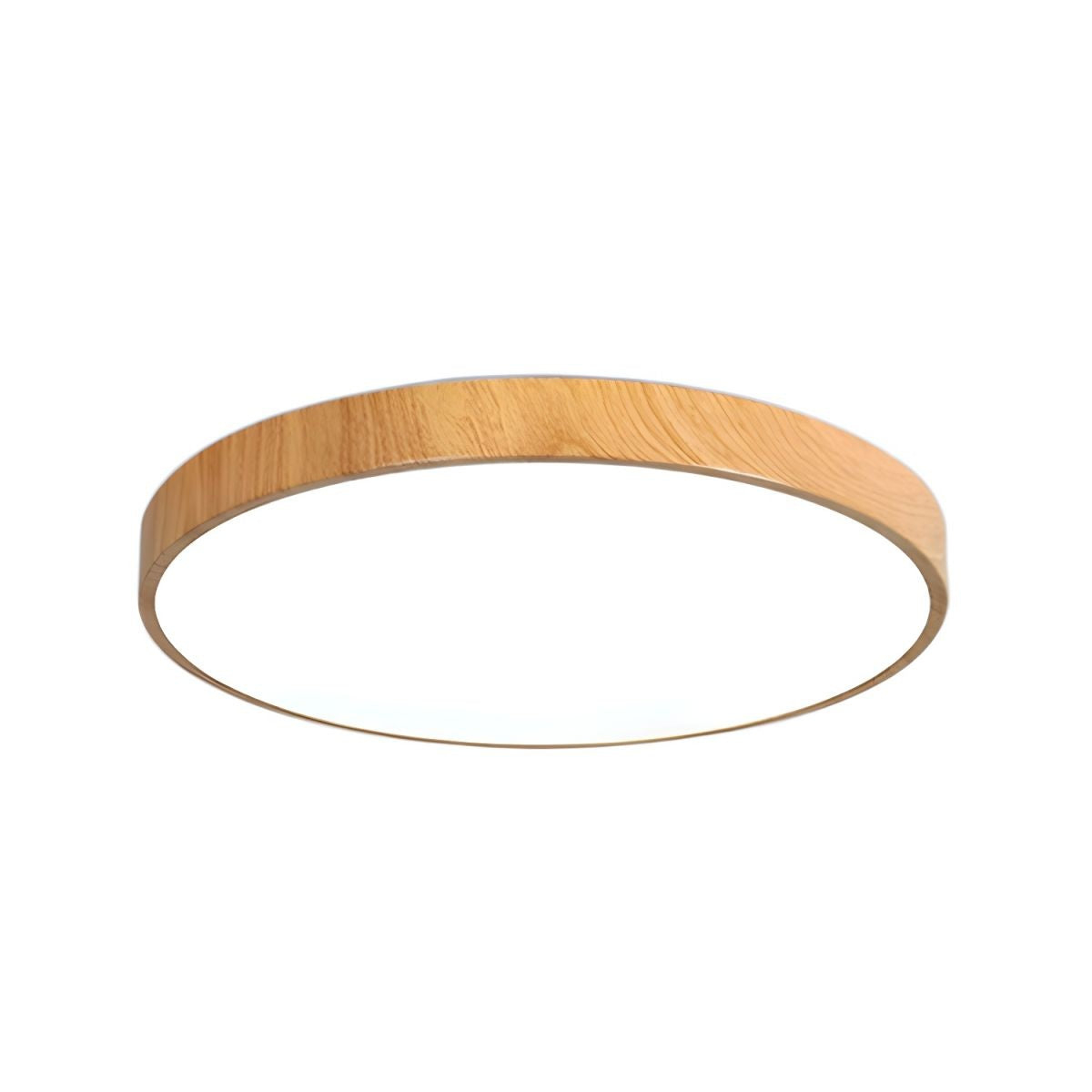 Plafonnier Rond Minimaliste en Bois Image