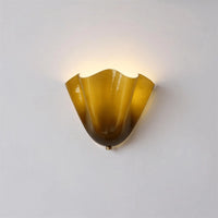 Applique Murale Courbe Sculpturale en Verre