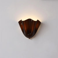 Applique Murale Courbe Sculpturale en Verre